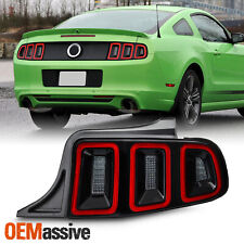 For 10-14 Ford Mustang Full Led W Sequential Tail Lights Red Lens Passenger