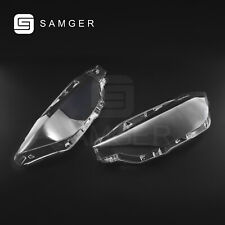 Pair Headlight Headlamp Lens Covers For Bmw F30 F31 3-series 2016-2018