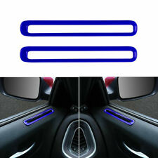 2pcs Interior Car Door Air Vent Trim Cover Ring Frame For Dodge Charger 11 Blue