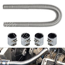 Universal 48 Stainless Steel Radiator Flexible Coolant Water Hose Caps Kit New