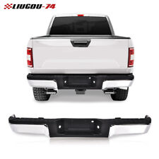 Complete Rear Steel Bumper Assembly Chrome Fit For 2009-2014 Ford F150 Truck