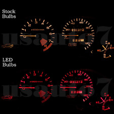 Dash Speedometer Cluster Gauge Red Led Lights Kit Fits 93-97 Honda Civic Del Sol