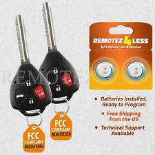 Replacement For 2011 Toyota Camry Keyless Entry Remote Car Key Fob G Pair