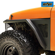 Eag Rock Crawler Tube Front Fender Flare With Mesh Fit 87-95 Jeep Wrangler Yj