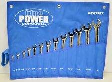 Bpw13st - 13 Piece Cornwell Bluepower Sae Combination Wrench Set 12 Point