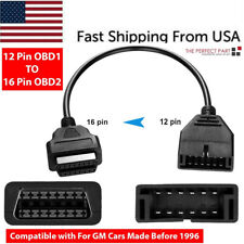 New 12pin Obd1 To 16 Pin Obd2 Convertor Adapter Cable For Gm Diagnostic Scanner