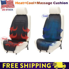 Car Heated Cooling Neck Massager Vibrator Home Office Cover Chair Seat Cushion