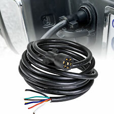 16ft 10-14 Awg 7 Pin Trailer Plug Cord Wire Harness Cable For Trailer Rv Wiring