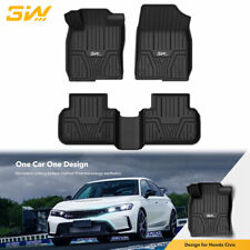 3w Floor Mats Liners For Honda Civic 2022-242023-24 Acura Integra 1st 2nd Row