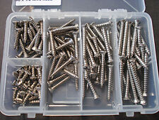 125 Pc Ford 8 With 6 Phillips Oval Head Stainless Steel Trim Screws Assortment