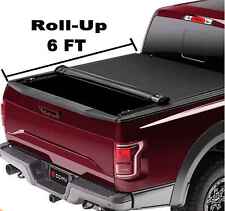 Fit For 2005-2015 Toyota Tacoma Roll Up Tonneau Cover 6ft Bed