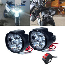 Universal Led Motorcycle Bike Headlight With Switch Dirt Bike Head Light