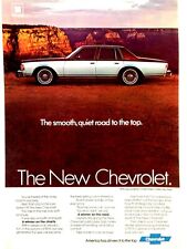 1979 Chevrolet Caprice Sedan Print Ad Silver Red