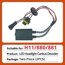 2h11 880 881 Led Headlight Canbus Decoder Error Anti Flicker Resistor Canceller