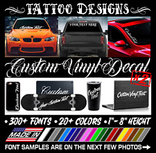 Custom Windshield Decal Car Club Vinyl Window Sticker Tattoo Banner Jdm Muscle