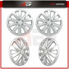 16 Set Of 4 Silver Wheel Covers Snap On Full Hub Caps Fits Chrysler Dodge Buick