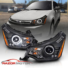 2008-2011 Black Led Led Halo Projector Headlight For Ford Focus Coupe Sedan