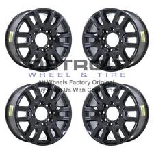 20 Gmc Sierra 2500 Gloss Black Wheels Rims Factory Oem 5950 2020-2024 Set
