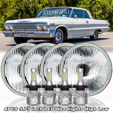 4pcs For Chevy Impala Bel Air 1962-1975 5.75 5-34 Led Headlights Hilo Beam