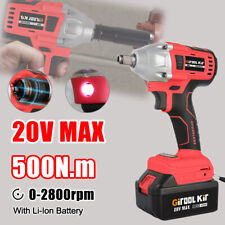 12 20v Cordless Impact Wrench Brushless Electric Driver W 4ah Battery Torque