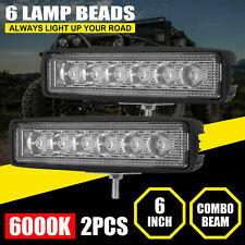 2x 6inch 36w Led Work Light Bar Spot Pods Fog Lamp Offroad Suv Atv Driving Truck