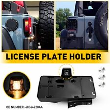 Fit For Jeep Wrangler Jk Rear License Plate Mounting Bracket Holder 2007-2018