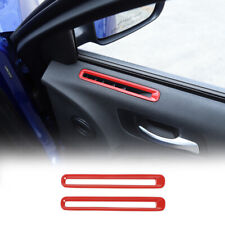 Red Interior Door Air Vent Outlet Decor Ring Trim Cover For Dodge Charger 2011