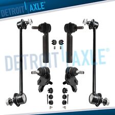 6pc Front Outer Tie Rods Ball Joints Sway Bars For Toyota Corolla Pontiac Vibe