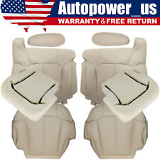 For 2000 2001 2002 Chevy Tahoe Front Leather Seat Cover Foam Cushion Light Tan