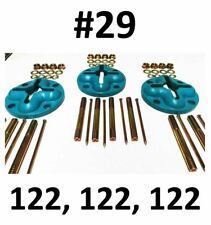Set29 - 3 Anchor Pots Combo Deal Auto Body 4 Chain Slots In Ground Bolts