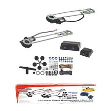 Universal 2 Door Electric Car Truck Power Window Conversion Kit Roll Up Switches
