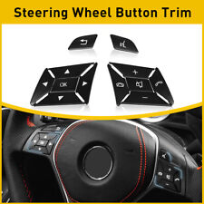 Steering Wheel Button Black Cover For 12-16 Mercedes Benz Gla Ml Gl Glk Gle Gls