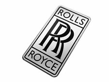 Silver Black Car Radiator Rr Small Logo Emblem Badge For Vintage Rolls Royce
