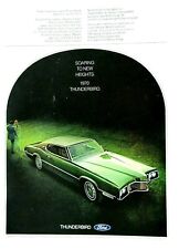 1970 Ford Thunderbird Soaring To New Heights Vintage Original Print Ad 8.5 X 11