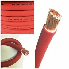 10 Awg 0 Gauge Battery Cable Red By The Foot Ofc Copper Power Wire Made In Usa