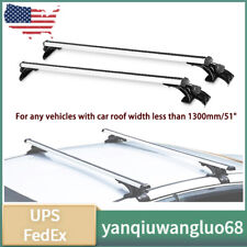 Universal 48 Car Top Roof Cross Bar Luggage Cargo Carrier Rack W 3 Kinds Clamp