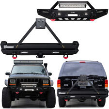 Vijay Fit 1984-2001 Cherokee Xj Front Or Rear Bumper With Tire Carrier And Light