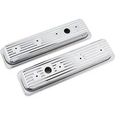 Chrome Centerbolt Valve Covers 1-hole Fits Chevy Small Block 1987-up