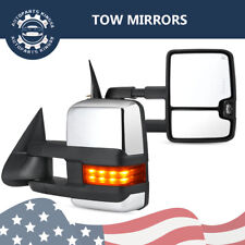 Power Heated Tow Mirrors For 2003-2006 Chevy Silverado Sierra 1500 2500 Chrome