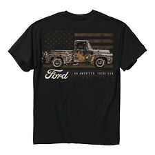 Ford Truck Camo Flag T-shirt W An American Tradition Since 1903 Script