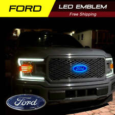 9 Inch Blue Led Emblems For Ford F150 2005-2014 Truck