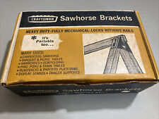 Vintage Sears Craftsman Sawhorse Brackets Lumber For Legs Nos In Box Very Rare