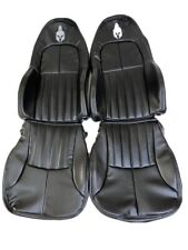 Chevy Corvette C5 Standard Seat Covers In Black Color 1997-2004 New Logo