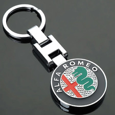 For Alfa Romeo Car Keychain Emblem Key Ring Auto Accessories Logo 147 156 159