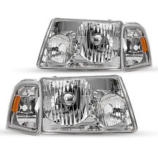 For 2001-2011 Ford Ranger Chrome Headlightscorner Turn Signal Lights Lhrh