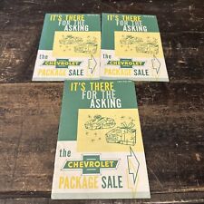 Bundle Lot Of 4 1955 Chevy Sales Brochure Its There For The Asking