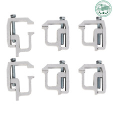 6pcs Silver Truck Cap Topper Camper Shell Mounting Clamps Heavy Duty