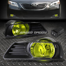 For 07-09 Toyota Camry Amber Lens Bumper Driving Fog Light Lamps Wbezelswitch
