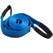 4 X30ft 20000lbs Tow Strap Snatch Recovery Offroad Blue Heavy Duty Rescue Winch