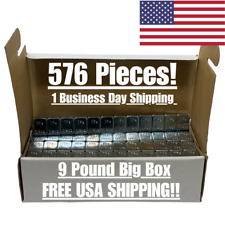 1 Box Of 14 Oz Wheel Weights Stick On Tape 9 Lbs Total 48 Strips Zinc Coated